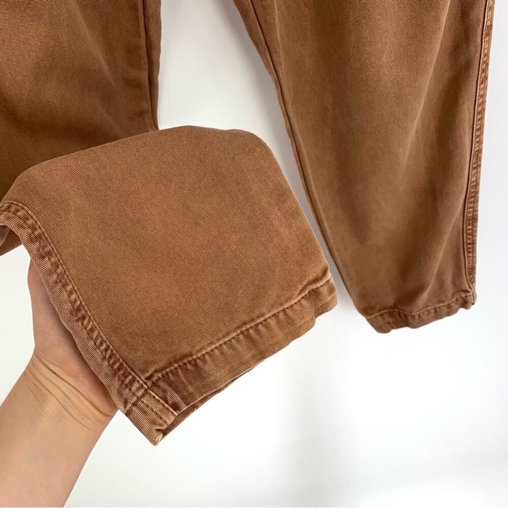 FREE PEOPLE Margate Pleated Trouser Burnt Orange XS - Picture 4 of 11